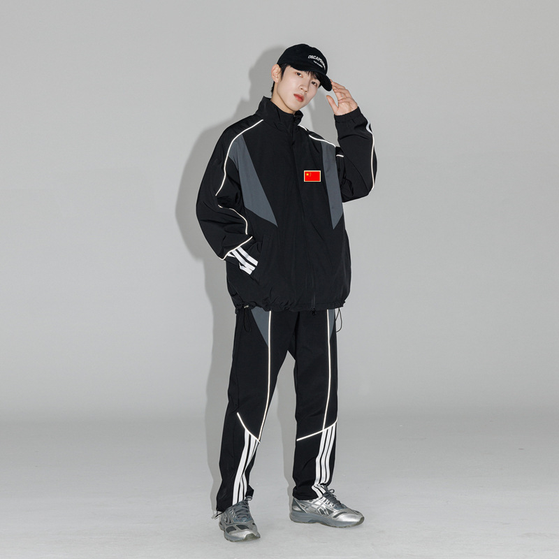 Unisex sportski komplet s logom – timska uniforma za proljeće i jesen za trenere i igrače