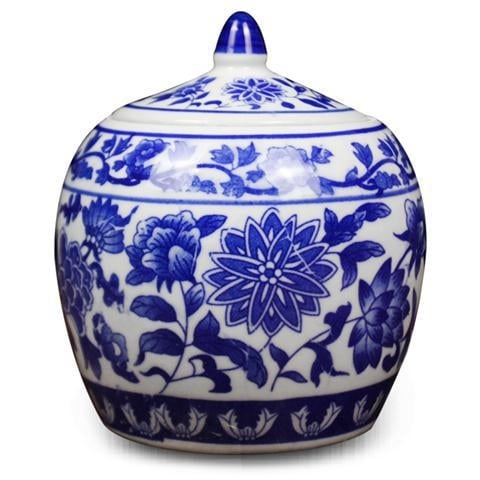 Jingdezhen keramički spremnik za rižu s poklopcem, otporan na vlagu, kapacitet 0,5 kg / 1,5 kg / 3 kg