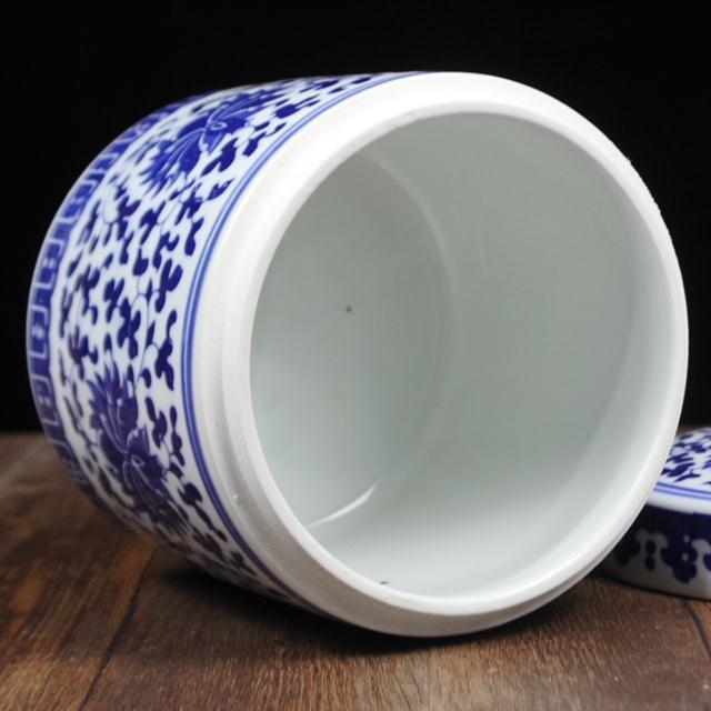 Jingdezhen keramički spremnik za rižu s poklopcem, otporan na vlagu, kapacitet 0,5 kg / 1,5 kg / 3 kg