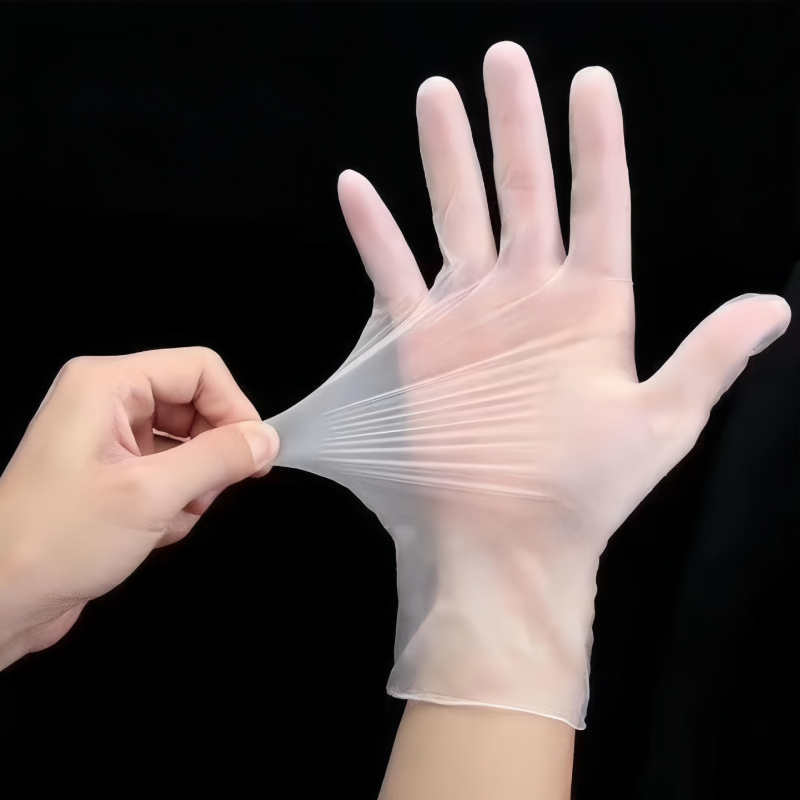 Jednokratne prozirne PVC rukavice za kućne poslove, njegu ljepote i trajni makeup te pečenje; bez praška, mekane i izdržljive