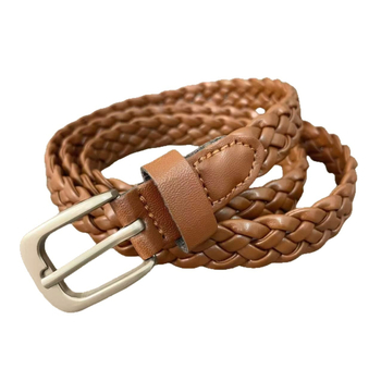 Novi tkaneni retro pojas za žene sa pin kopčom, tanak, bez rupa, za svakodnevne hlače i haljine