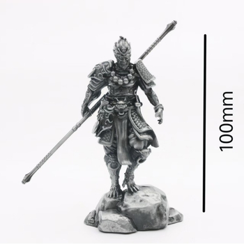 Metalna figurica Kralj majmuna Wukonga u stilu Black Mythology – legirana statua za dom