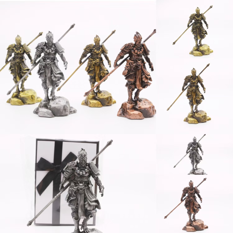 Metalna figurica Kralj majmuna Wukonga u stilu Black Mythology – legirana statua za dom