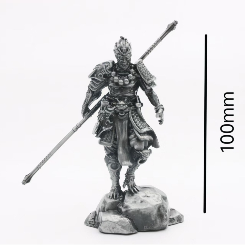 Metalna figurica Kralj majmuna Wukonga u stilu Black Mythology – legirana statua za dom