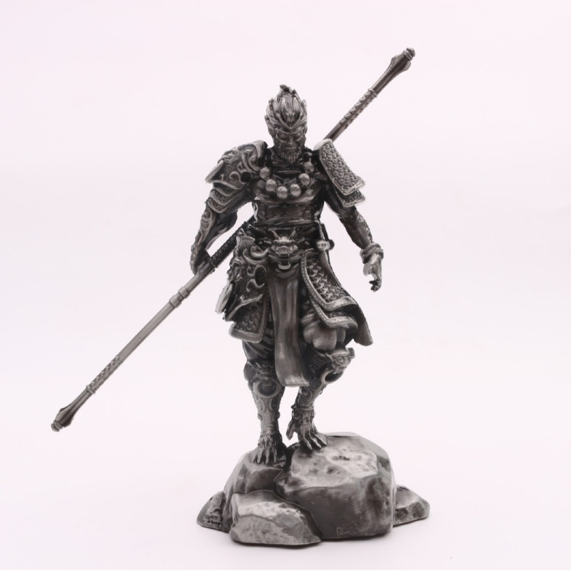 Metalna figurica Kralj majmuna Wukonga u stilu Black Mythology – legirana statua za dom