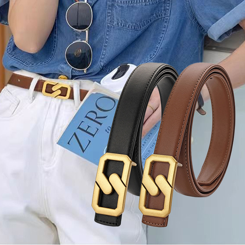 PU kožni ženski pojas, dekorativan, crni pojas za traperice, minimalistički stil