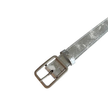 Ženski minimalistički PU kožni remen, crno-sivi, za putovanja
