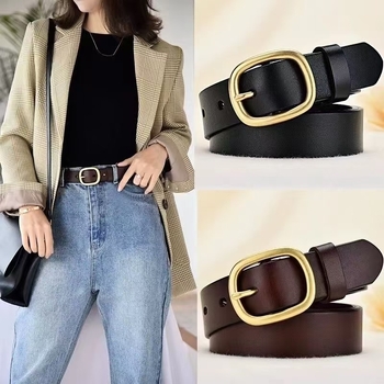 Ženski kaiš za traperice od umjetne kože, metalna kopča s pinom, korejski stil, casual, duljina 95–120 cm, širina 2–4 cm
