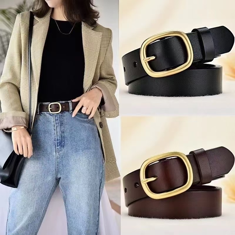 Ženski kaiš za traperice od umjetne kože, metalna kopča s pinom, korejski stil, casual, duljina 95–120 cm, širina 2–4 cm