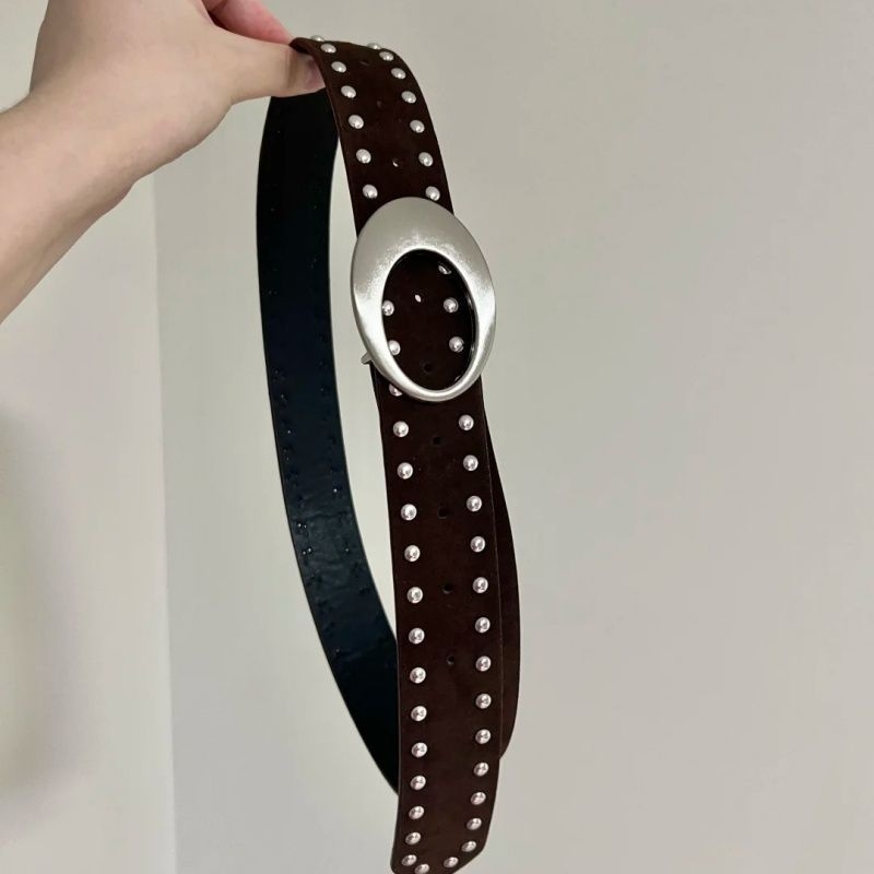 Ženski pojas u američkom retro stilu, dekorativni pojas za haljine i odijela, Instagram inspiriran stil, bordo boja, subkulturni stil.