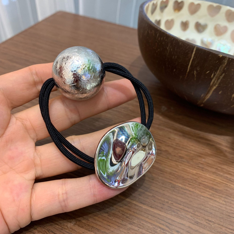 Korejskog stila metalna ovalna gumica za kosu – jednostavan i elegantan dodatak za rep