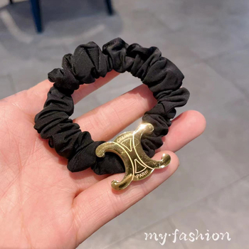 Arc de Triomphe inspirirana gumica za kosu, jednostavan elastičan traka od tkanine, ručna izrada, nježna prema kosi, proljeće–ljeto