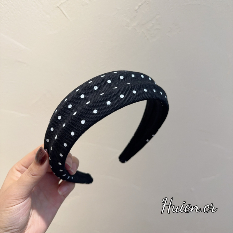 Traka za kosu od tkanine s točkicama, mekani dio sa spužvicom za čišćenje lica, dojam luksuza, jednostavan dodatak za kosu