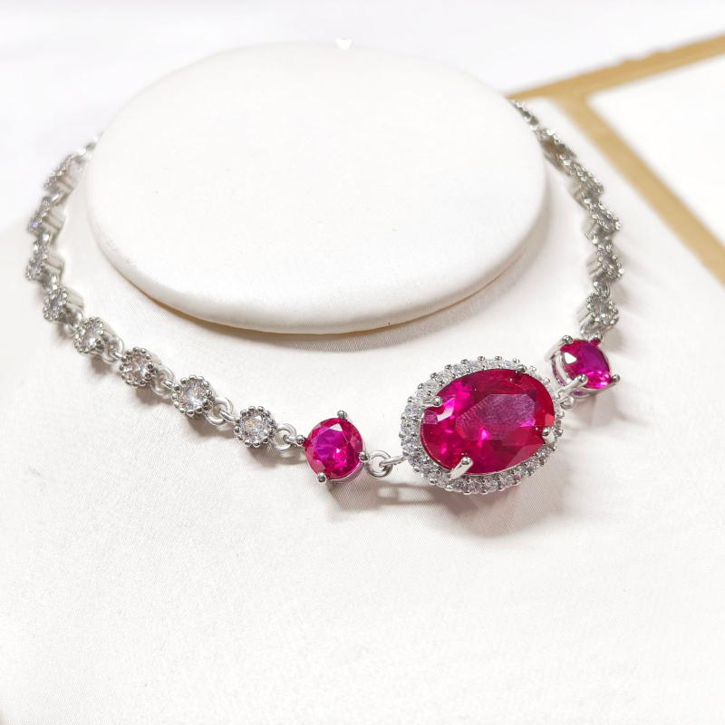Gesen Jewelry Ženska narukvica od pozlaćenog bakra sa cirkonima u ugradnji – jednostavna, moderna