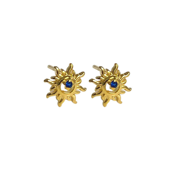 Sun stud naušnice za muškarce, kartilagijski studovi, 925 srebra, minimalistički dizajn
