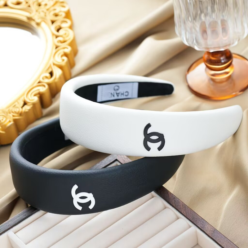 Ženska kožna traka za kosu u korejskom stilu – jednostavan, elegantan, jednofarbni retro dizajn