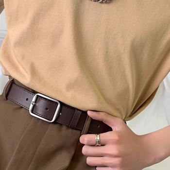 Vintage kaiš od PU kože s kopčom na pin – unisex minimalistički kaiš za traperice