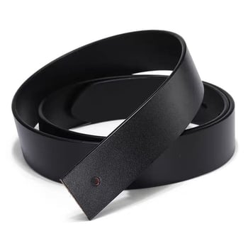 Muški remen od kože prve klase, perforiran, bez kopče, s vezivanjem, tanak (<2 cm)