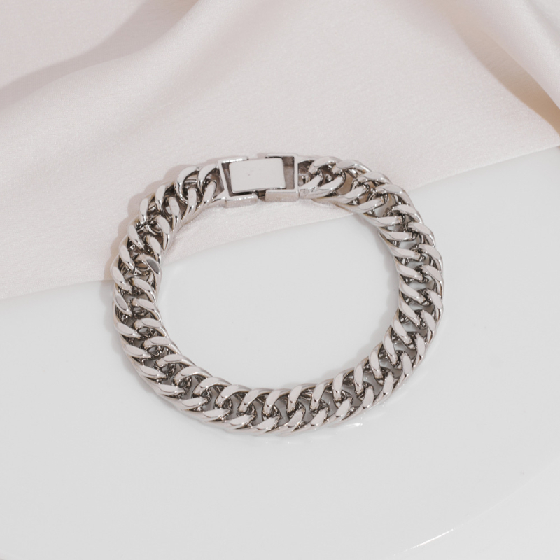 12mm pozlaćena klasična muška Cuban link narukvica