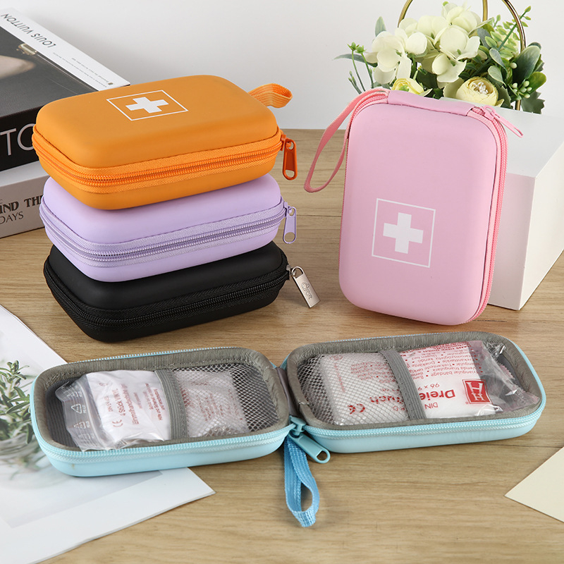 Macaron-stil putni medicinski komplet, prijenosna torba za skladištenje lijekova, lagan, prilagodljiv
