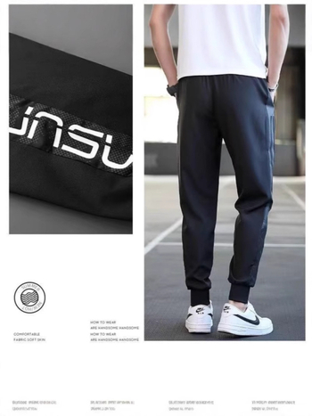 Muške sportske hlače s brzim sušenjem, tanke, duljina 9/10, casual jogger stil