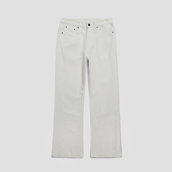 GTRG muške bijele denim hlače, široke nogavice, ravni kroj, casual