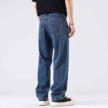 Blugi bărbătești din Tencel – moderne și versatile pentru purtări casual, denim drept cu aer retro american, calitate superioară