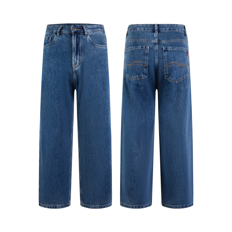 Blugi bărbătești din Tencel – moderne și versatile pentru purtări casual, denim drept cu aer retro american, calitate superioară