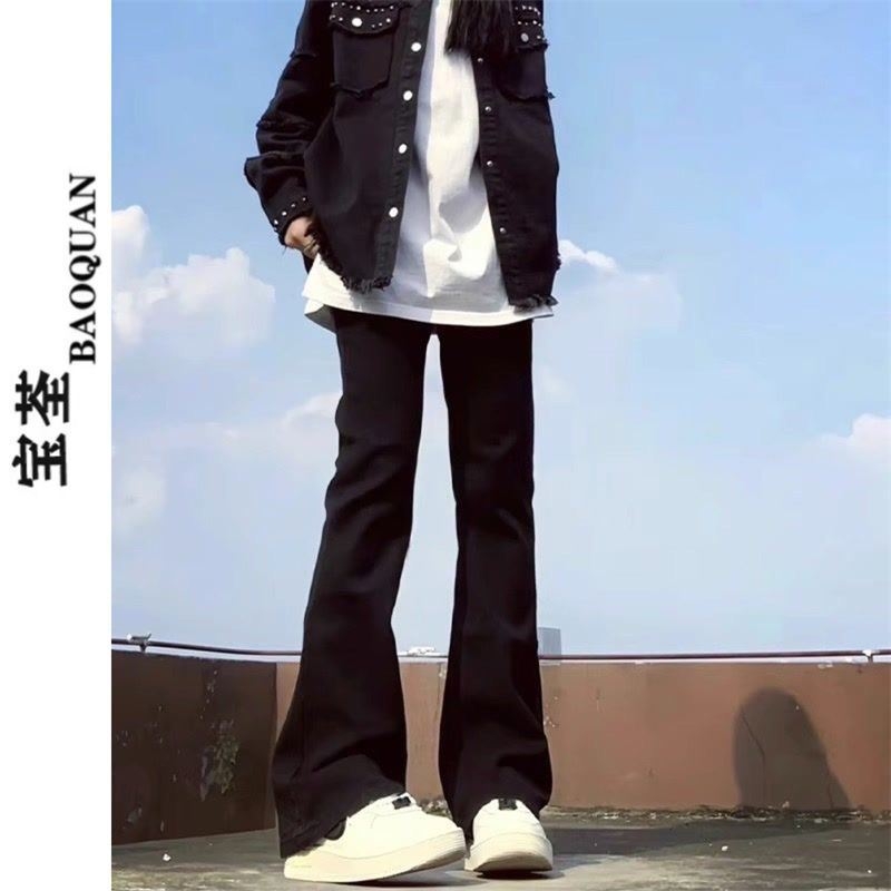 Crne muške traperice Cleanfit Bootcut – uski ravni kroj, gradski stil