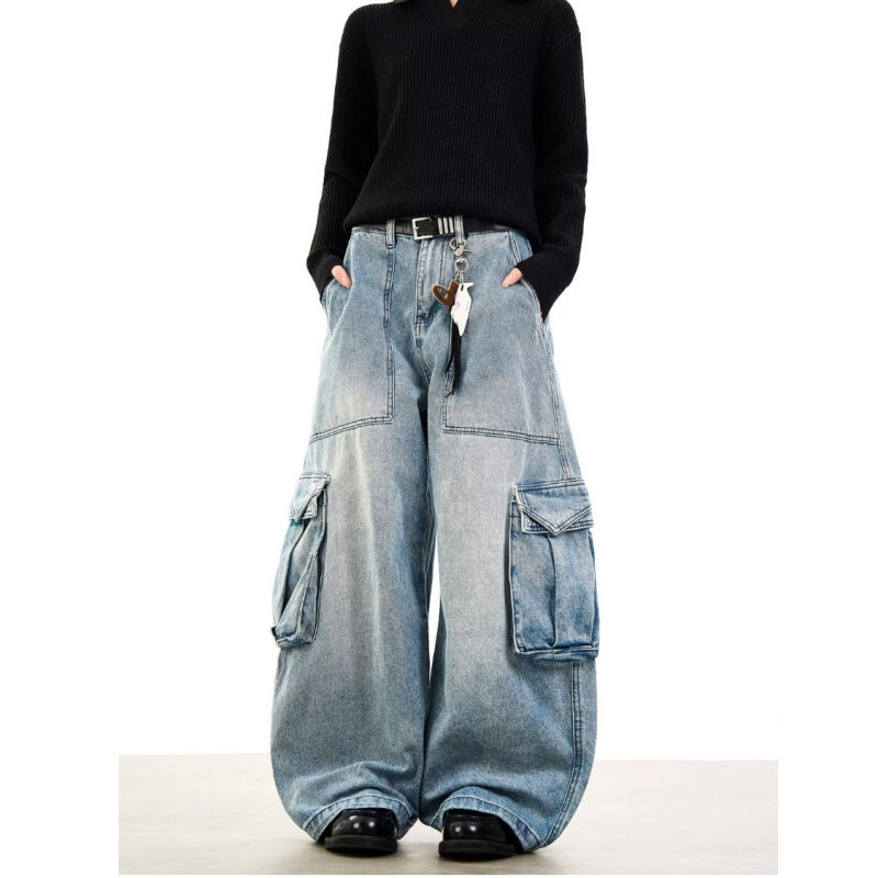 Muške vintage radne traperice za jesen/zimu, stylish i visoke kvalitete, inspirirano američkim street styleom.