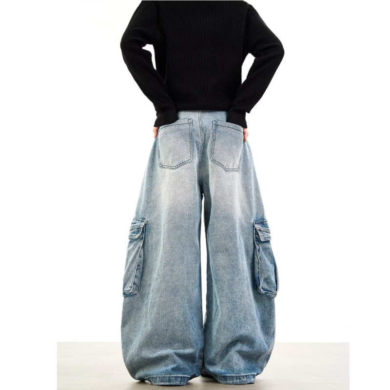 Muške vintage radne traperice za jesen/zimu, stylish i visoke kvalitete, inspirirano američkim street styleom.