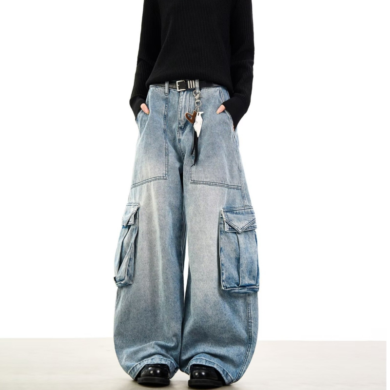 Muške vintage radne traperice za jesen/zimu, stylish i visoke kvalitete, inspirirano američkim street styleom.