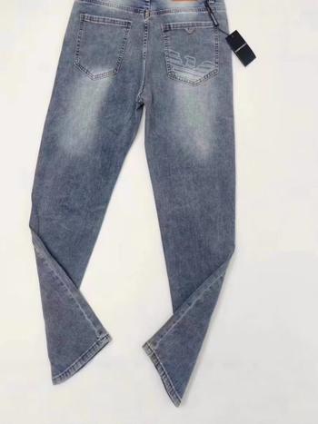 Мъжки дънки Eagle - висок клас модни, еластични, Slim Straight деним