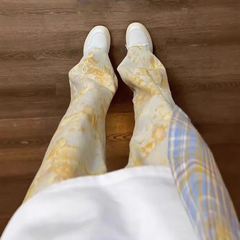 Премиум жакард дънки Bootcut за мъже, американски стил, Cleanfit тясна права кройка