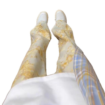 Премиум жакард дънки Bootcut за мъже, американски стил, Cleanfit тясна права кройка