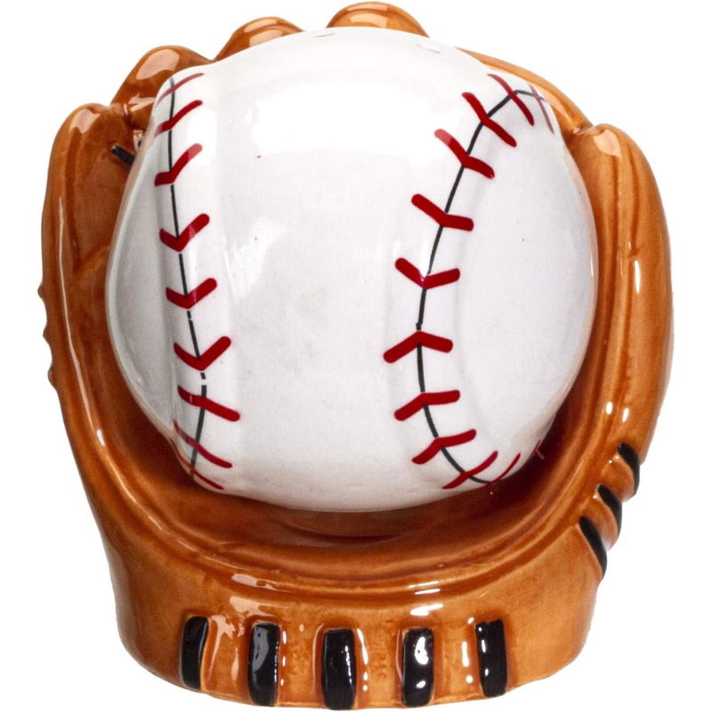 Keramička baseball rukavica za sol i papar — kuhinjska dekoracija u sportskom stilu