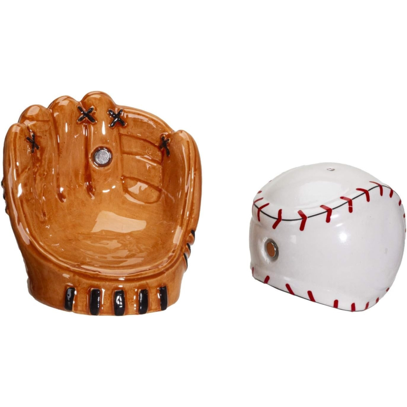 Keramička baseball rukavica za sol i papar — kuhinjska dekoracija u sportskom stilu