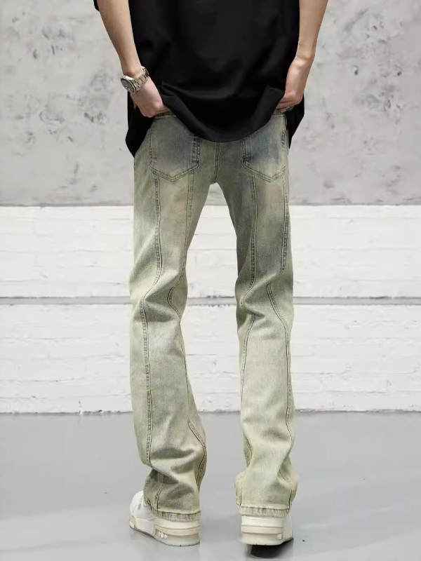 Muške traperice u korejskom stilu, straight kroj, slim fit, udoban stretch, za proljeće i jesen