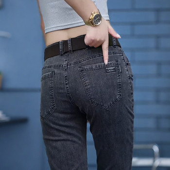 Muške denim traperice, elastične, slim straight kroj, casual, jesen 2025