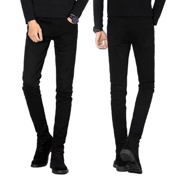 Мъжки Slim-Fit дънки, светъл цвят, дишащи, ежедневен стил, с прав крак.