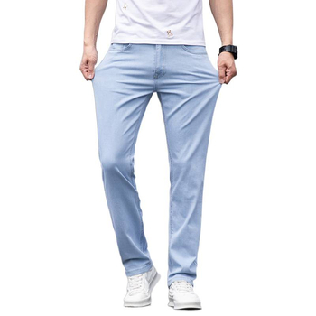 Мъжки дънки деним, право кроене, slim fit, корейски стил, ежедневни дънки