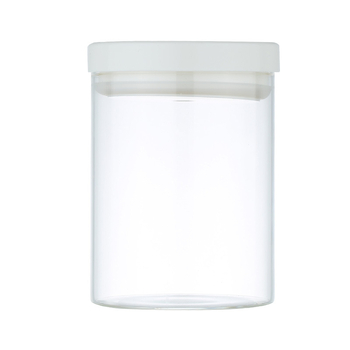 Zatvorena posuda za zrna kave, staklo borosilikat, minimalističko kuhinjsko spremište, 800–1000 ml