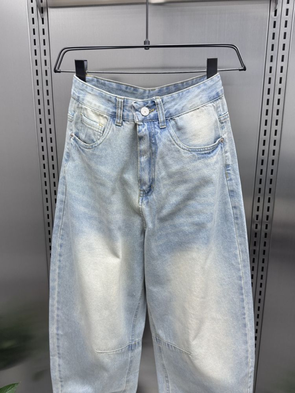 Muške široke traperice američki stil, proljeće-ljeto, ispran gradient, opuštena silueta, ravni kroj, gradski stil
