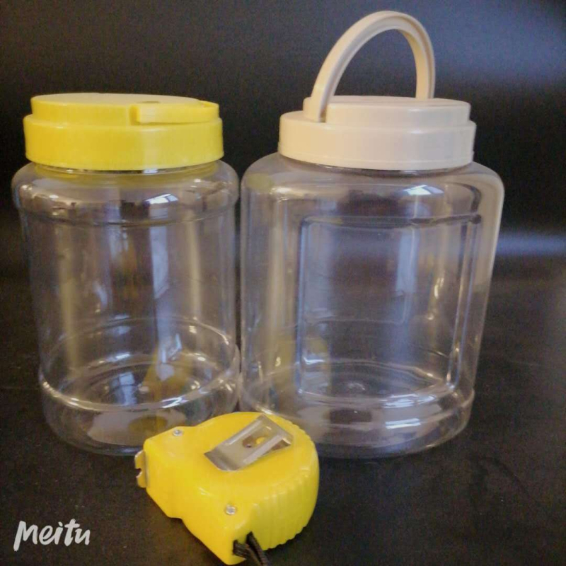 Prozirna plastična posuda za skladištenje, 1000 ml, za med, sušene jagode i kekse