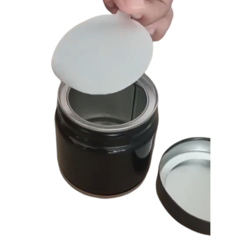 30 g matcha zatvorena okrugla metalna posuda za čaj sa vijčanim poklopcem, zavarena od limenke