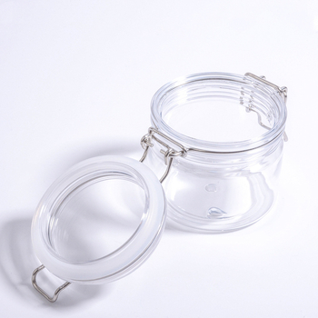 Кръгъл PET буркан за козметика с капак, 220 ml, плътно запечатан, за маски и кремове