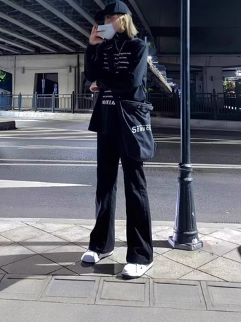 Черни мъжки дънки Bootcut с подплата от флийс за зима, висока талия, леко разширение към крака