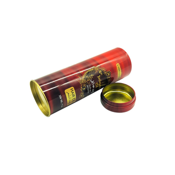 Okrugla kutija od tinplate s UV otiskom – 62x62x190 mm, kutija za čaj, bombone i hranu, darovno pakiranje, prilagodljivo