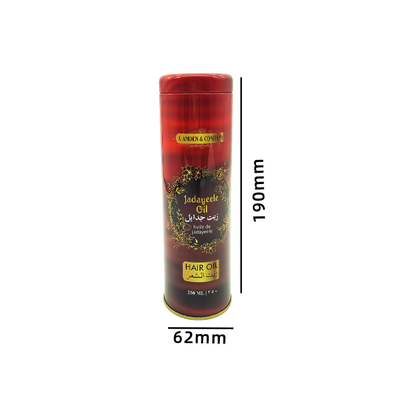 Okrugla kutija od tinplate s UV otiskom – 62x62x190 mm, kutija za čaj, bombone i hranu, darovno pakiranje, prilagodljivo