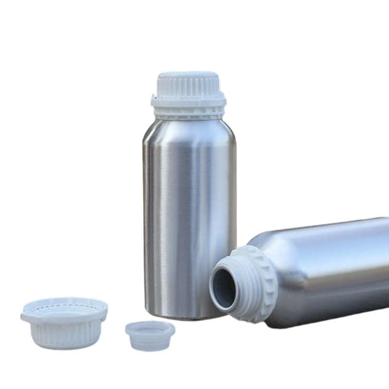 500 ml polirana aluminijska kozmetička boca, prazna ambalaža, zatvoren aluminijski kontejner